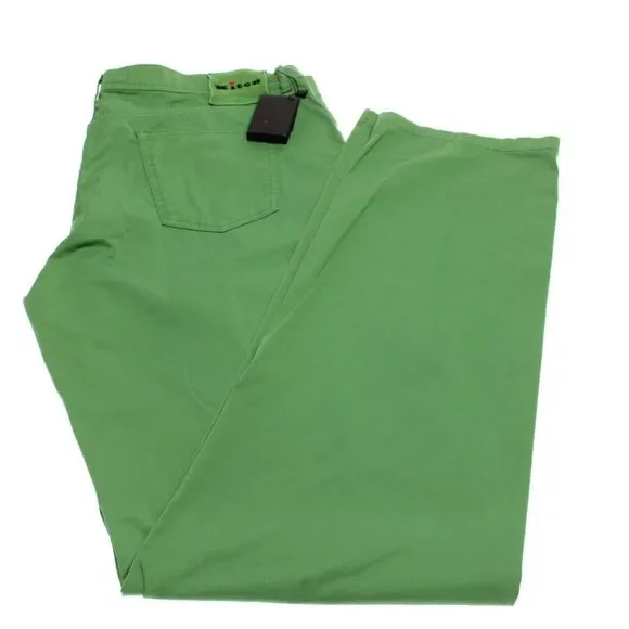 Kiton NWD Chinos/Casual Pants Size 44 US in Solid Green Cotton Blend - Picture 2 of 15